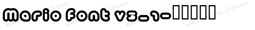 Mario font v3_1字体转换